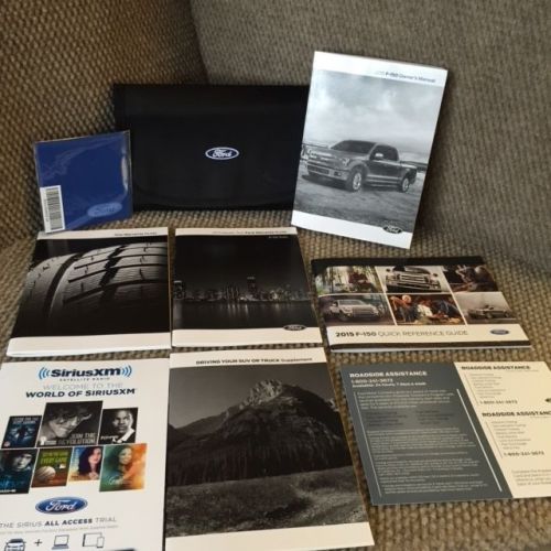 2015 ford f150 owners manual with maintenance and warranty guide and case