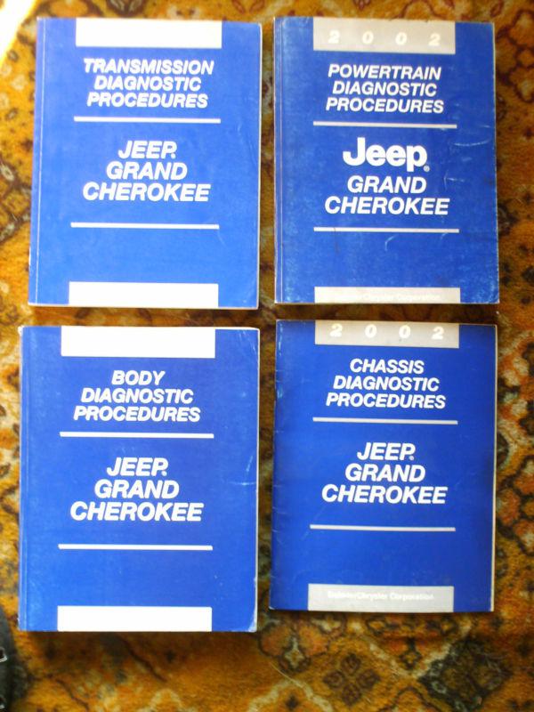 Manuals diagnostic oem  2002 jeep grand cherokee full set nice clean perfect