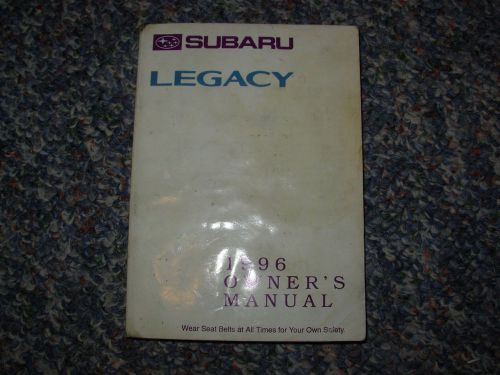 1996 subary legacy wagon owner&#039;s manual