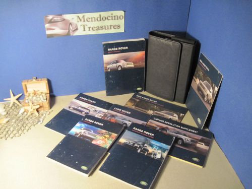 2005 land rover full size range rover owners manual navigation manual and case
