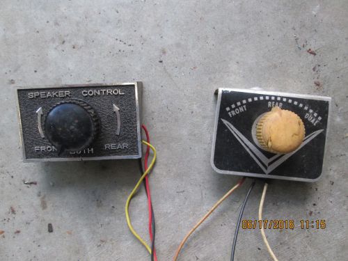 Vintage under dash speaker control switches rat rod