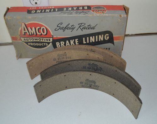 Nos amco brake lining deluxe set dl 2025 dtt primary &amp; secondary