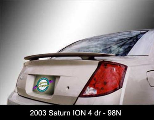 Saturn ion 4 door custom style ii unpainted spoiler 2003-2008