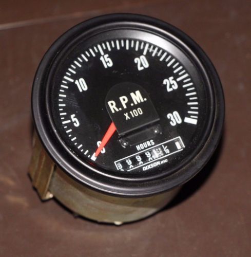 Dixon tachometer hourmeter, 3000 rpm, 5-a1-03000-rpm-12-ba-0-0