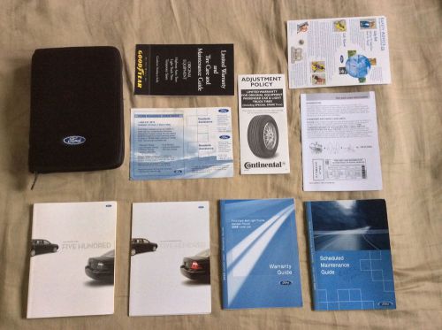 2005 ford five hundred owners manual set w/case-fast free shipping!