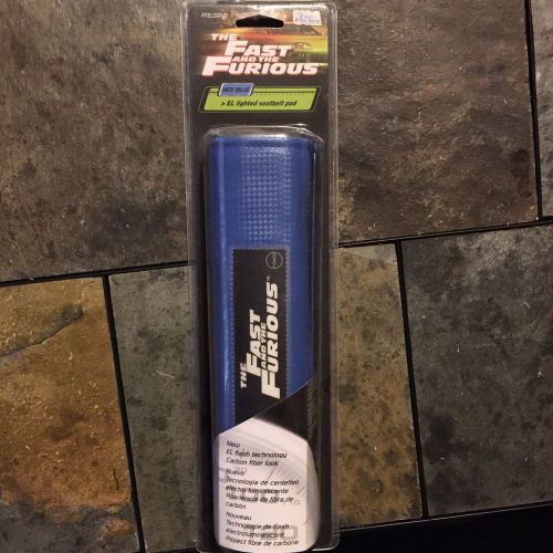Fast and furious seat belt cover led blue