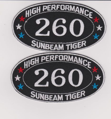Sunbeam tiger 260 sew/iron on patch badge emblem embroidered alpine racing car