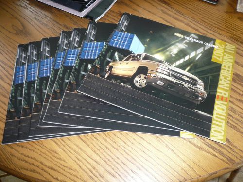 2007 chevrolet silverado classic sales brochures - package lot of 7