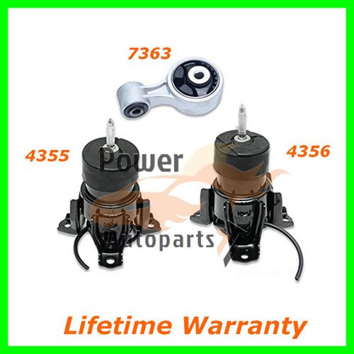 Motor and torque mount 3pc  for: 07/14 nissan altima  maxima  3.5l