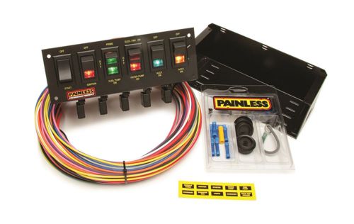 Painless wiring 50305 6-switch rocker circuit breaker panel