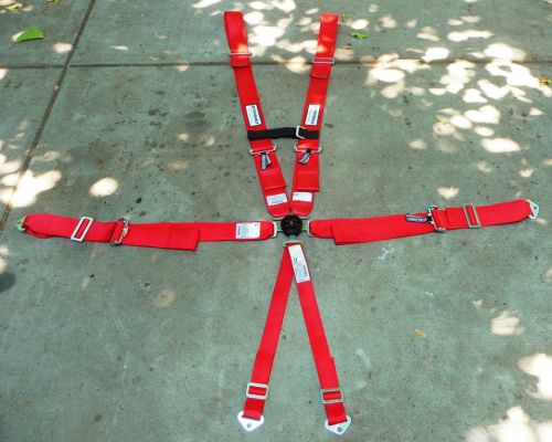 Race car 6-point seat belt harness set