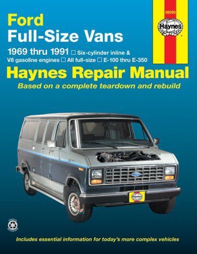 Haynes publications 36090 ford full-size vans, 1969-1991 (haynes repair manual)