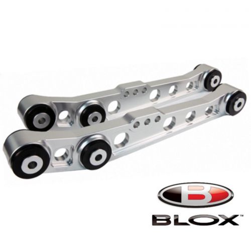 Blox racing bxss-21204 silver rear lower control arms for 96-00 honda civic ek