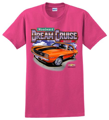 Woodward dream cruise 2016 official t-shirt hot pink large