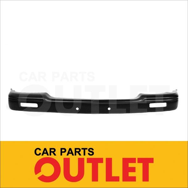 1995-1997 gmc sonoma front bumper raw black smooth cover jimmy sl wo s.mldg hole