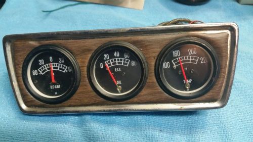 Amp&amp;oil pressure&amp;temperature gauge cluster-hot rat rod ford chevy pontiac-guages