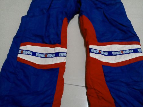 Vtg yamaha red white blue vmx ahrma vintage motocross size m pants bmx