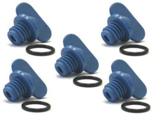 Blue mercruiser exhaust manifold water drain plug screw kit 5 pack 22- 806608a02