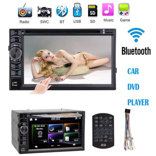 Double 2 din 7&#034; in dash stereo car dvd cd player bluetooth radio ipod sd/usb tv
