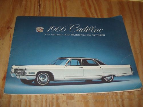 1966 cadillac sales brochure original rare dealership handout book 66