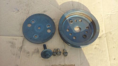 Omc cobra 4.3, 5.0, 5.7 l two groove  crank pulley # 315781-ba and # 911287