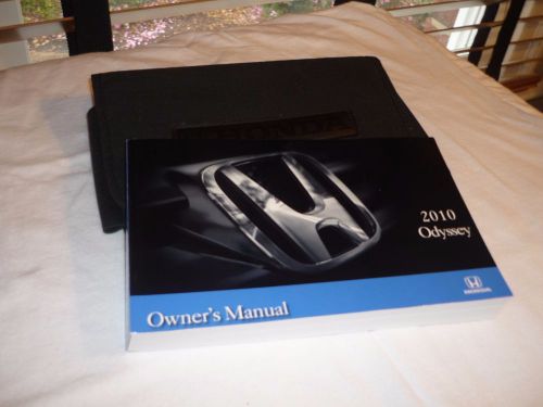 2010 honda odyssey owners manual w/supplements and factory case
