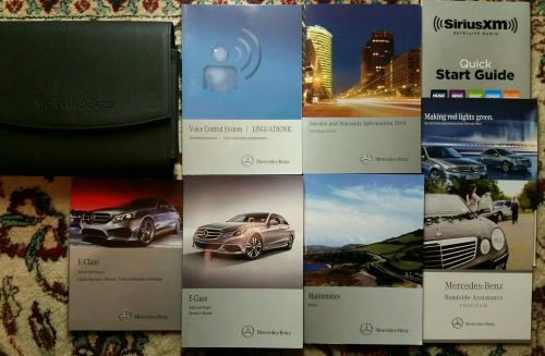 2014 mercedes benz e class sedan, wagon owners manual complete set with case