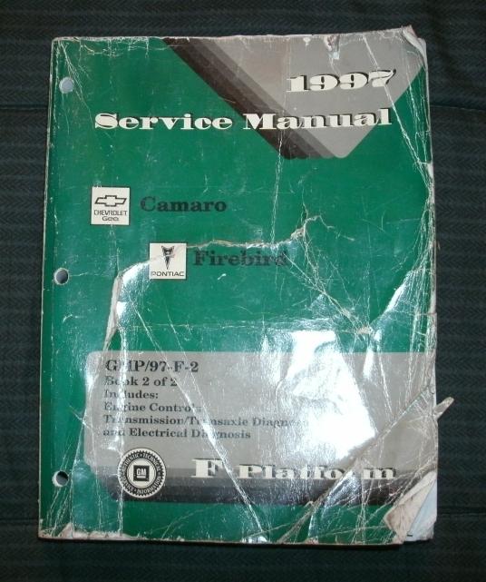 1997 original camaro firebird service shop manual
