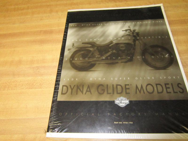 New harley davidson service manual 1999 dyna #99481-99a