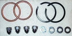 James 1984-up exaust mounting set tc , evo, buells, sportster  - close out