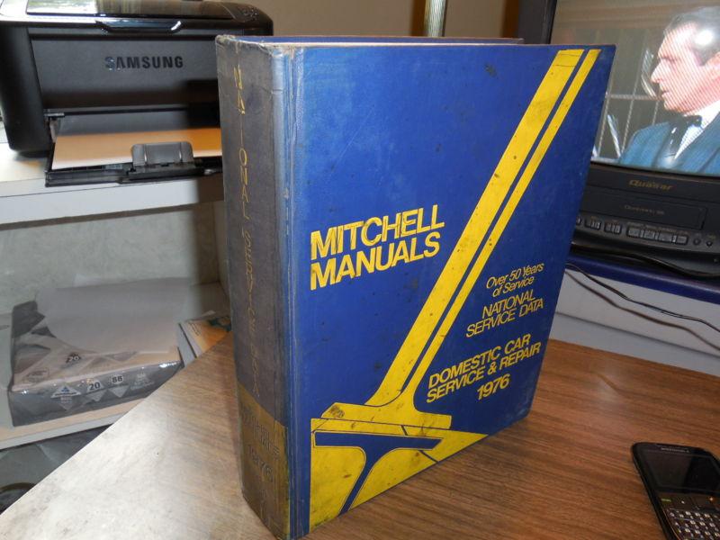 1976 mitchell national service data manual buick,chevy chrysler,dodge,ford amc