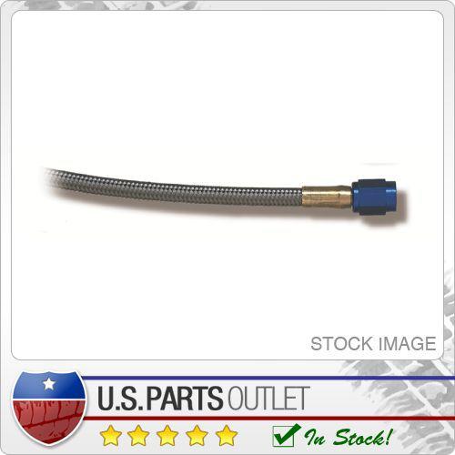 Nos 15340nos stainless steel braided hose -04an to -03an 1 ft. blue