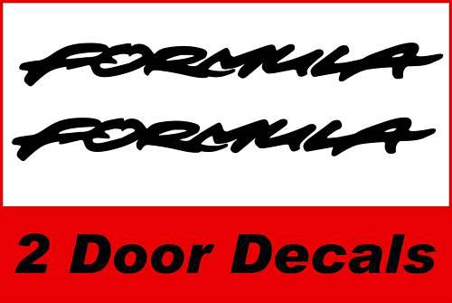 Pontiac firebird formula door decals pr *wow* gl black