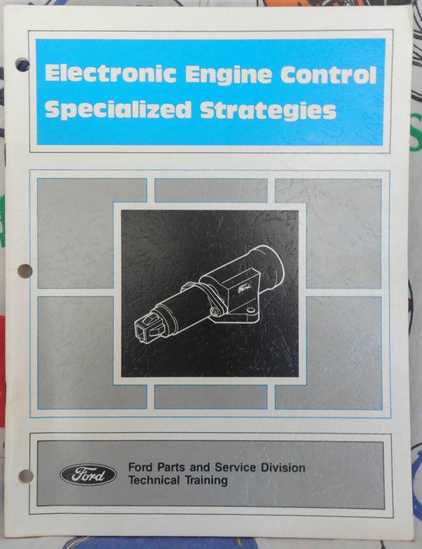 Ford,electronic,engine,control,specialized,strategies,,system,manual