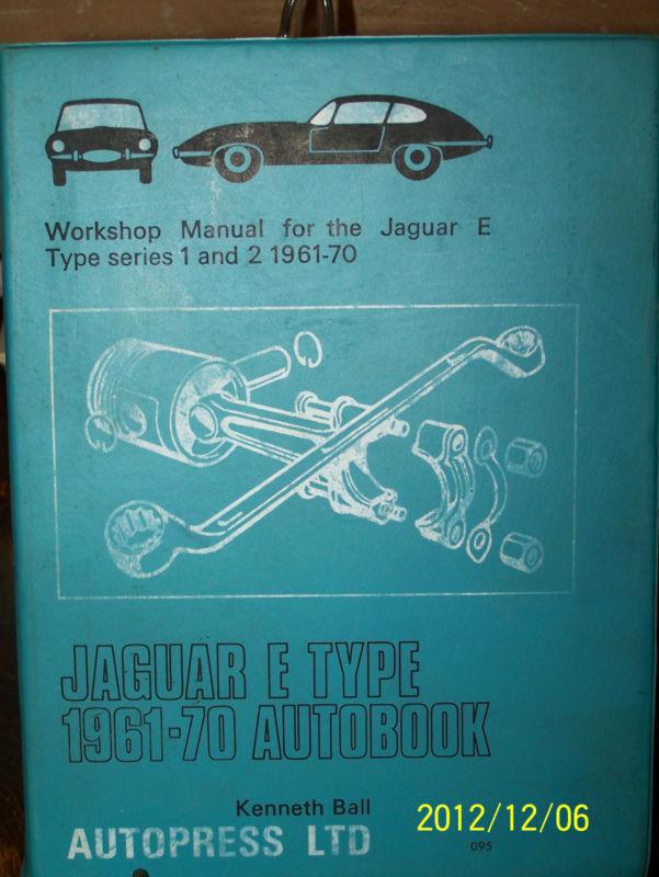 Autopress ltd 1st edition jaguar e type 1961-70 autobook workshop manual