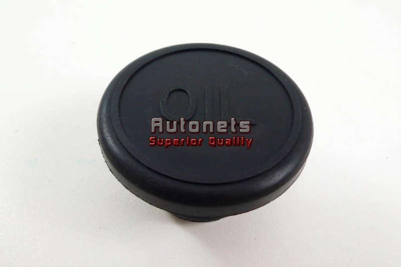Valve cover oil filler cap plug oil logo push-in black rubber chevy gm hot rod