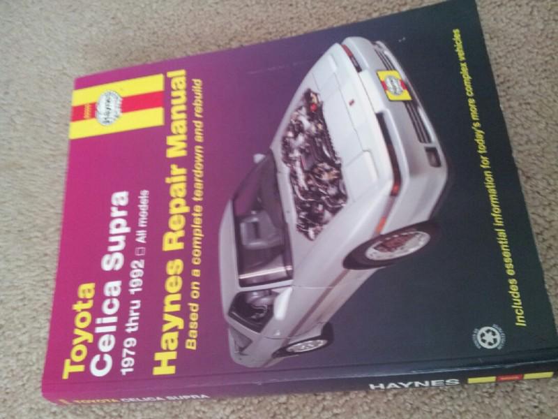 Haynes publications toyota celica/supra - repair manual - 1979 -1992 - excellent