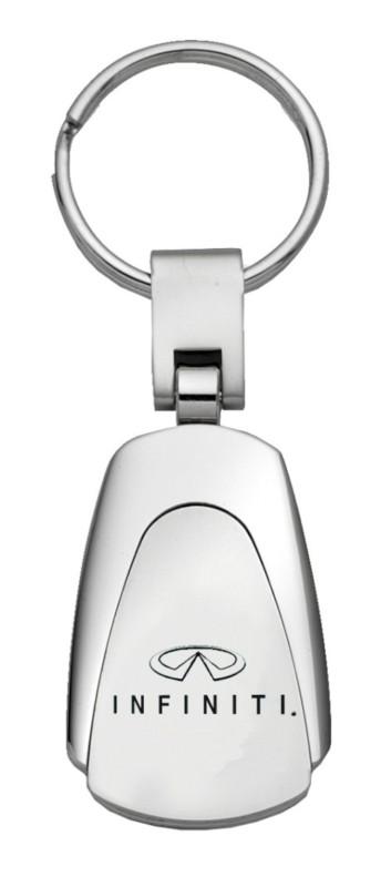 Infiniti chrome teardrop keychain / key fob engraved in usa genuine