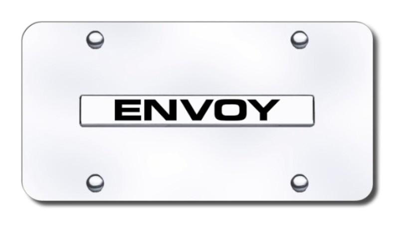 Gm envoy name chrome on chrome license plate made in usa genuine