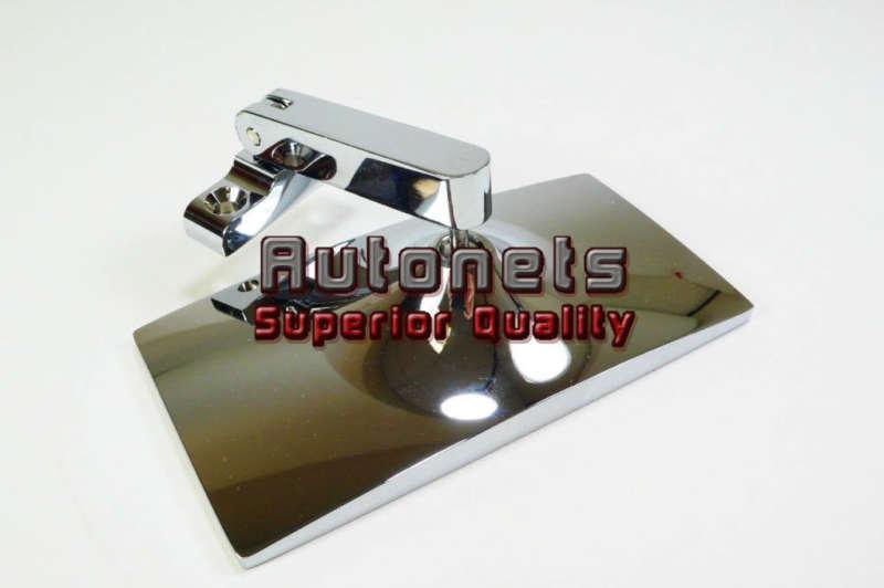 Chrome aluminum rectangle interior rear view mirror universal fit 5x2 1/2"