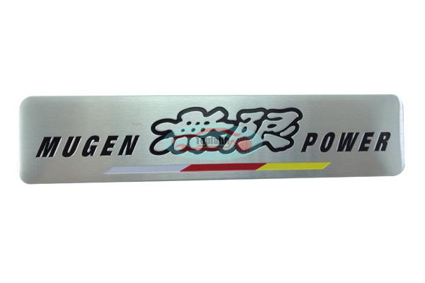 Metal rear trunk side racing emblem 3m badge sticker for mugen power hd ac