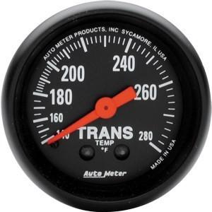 Autometer 2in. trans temp; 140-280 f 8ft. line; mech; z-series