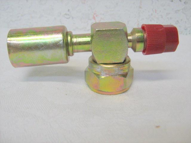 York/sanden tube o / beadlock  compressor fitting  with 16mm 134a port #8 hose