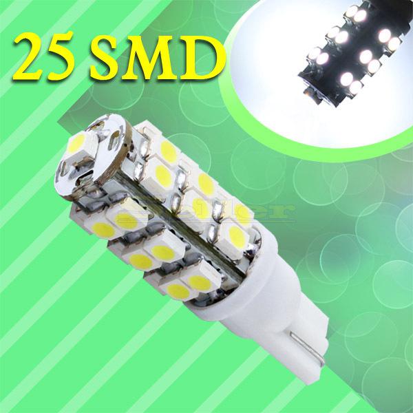 T10 25 smd license plate pure white 194 w5w 25 led car light bulb lamp