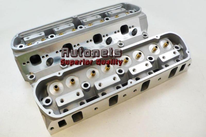 Small block ford aluminum bare cylinder head pair sbf 64cc/185cc straight plug