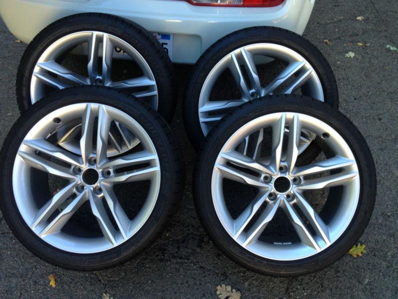 New 2011 audi s5 oem 19" wheels & tires, only 1k miles, s4 & a5