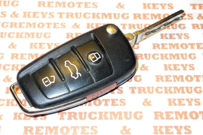 Audi switchblade remote w/ cut key iyz 3314  free shipping usa