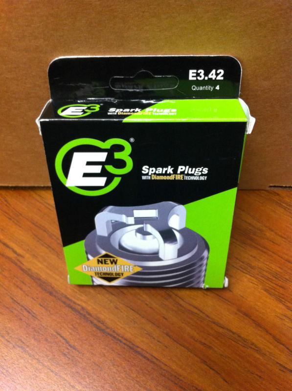 4 new e3 premium automotive spark plugs e3.42 with diamondfire e342