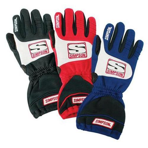 New simpson v-grip sfi-3.3/5 nomex racing gloves, blue size small