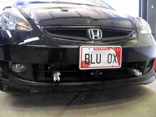 Blue ox bx2252 base plate for honda fit 07-08